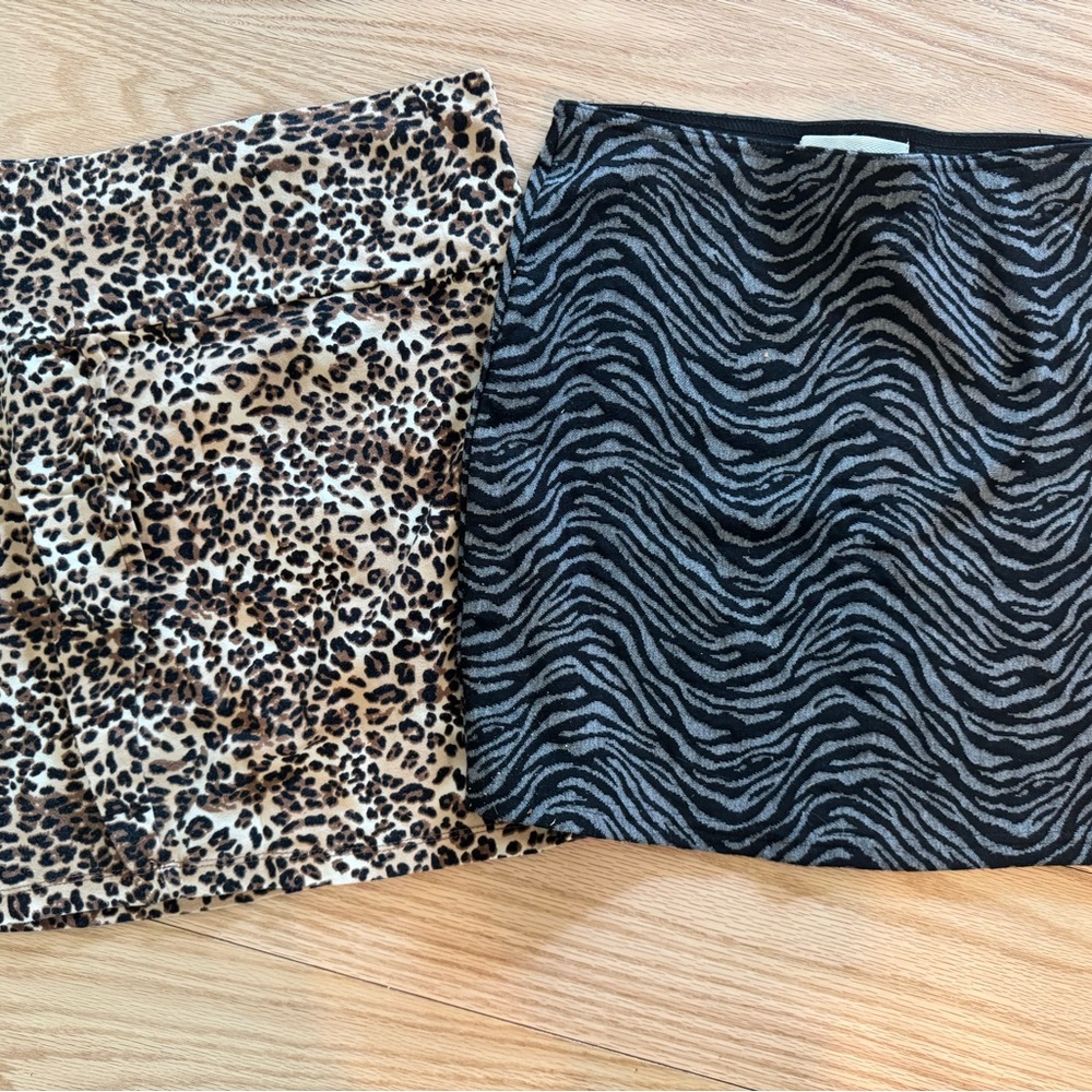 Charlotte Russe Black and White Mini Skirt Set Night Out